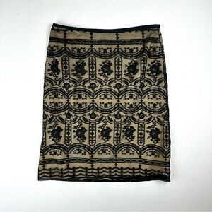 Beth Bowley Embroidered Lace Overlay Skirt